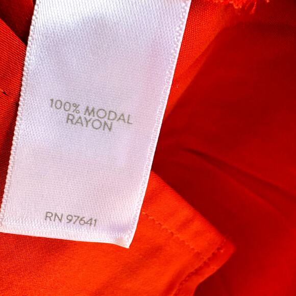 J Jill Womens Burnt Orange Modal Long Sleeve Button Up Blouse Size Petites Large - Picture 4 of 4